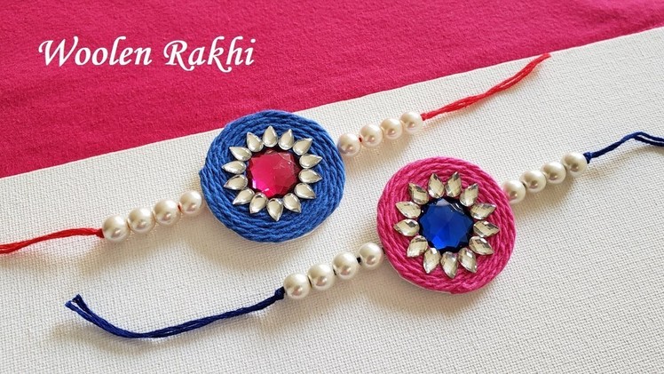 DIY || How To Make Woolen Thread Rakhi At Home || Rakhi Making Ideas || Handmade Rakhi # 3