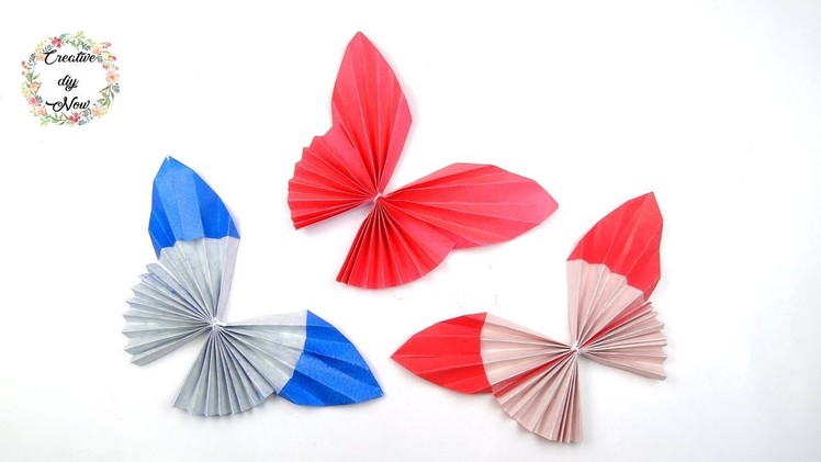 DIY Origami Butterfly | How to make paper butterfly | 3D Butterfly