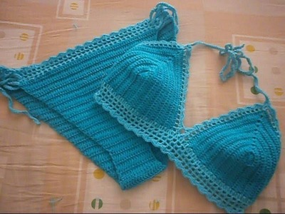Easy to  make Crochet  Bikini in 3 sizes.