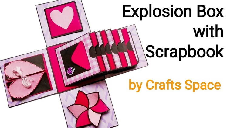 Explosion Box with Scrapbook.Album Tutorial | Explosion Box Album Tutorial | By Crafts Space