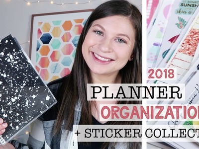 How I Organize My 2018 Planner + Sticker Collection | Hayle Olson