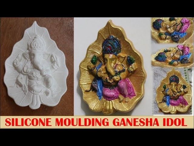How to create a Ganesha Idol using Silicone Mould and Plaster of paris