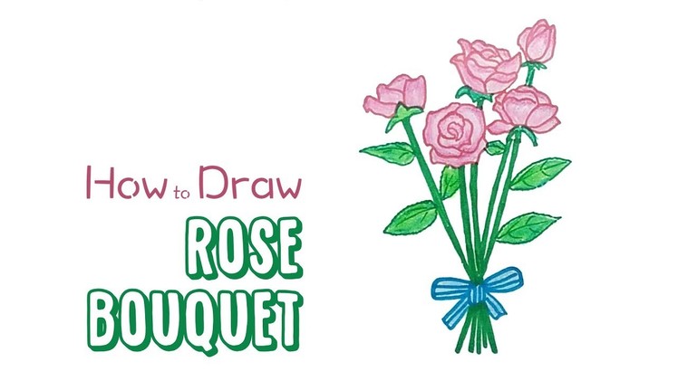 How to Draw a Rose Bouquet