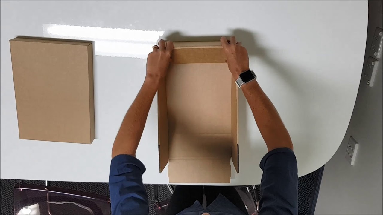 How to fold a shirt box by The Packaging Place