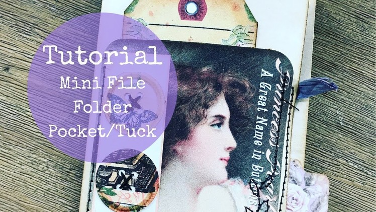 How to Make a Mini File Folder Pocket.Tuck - for Junk Journals