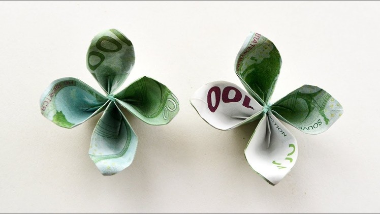 How to make a money FLOWER out of EURO bill | Easy ORIGAMI paper Tutorial DIY