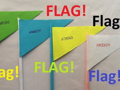 How to make a paper flag