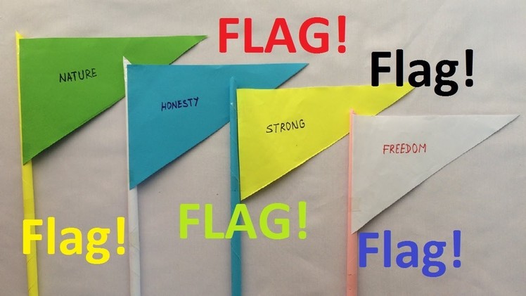 How to make a paper flag