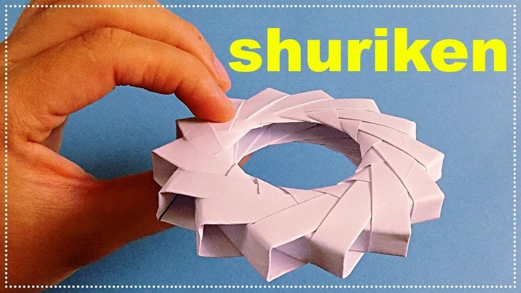 How To Make a Paper Ninja Star Shuriken - Origami