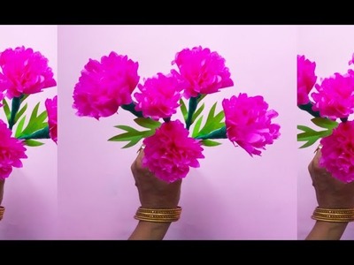 How to make Blooms with tissue paper | Diy | Tissue Paper Flowers