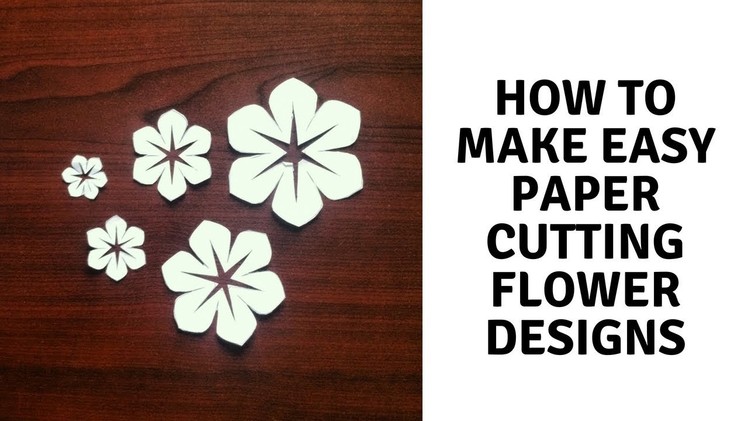 How To Make Easy Paper Cutting Flower Designs | Easy Paper Crafts Flower Designs