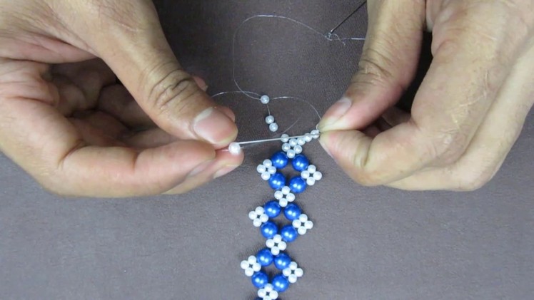 How to make easy pearl beaded Bracelet