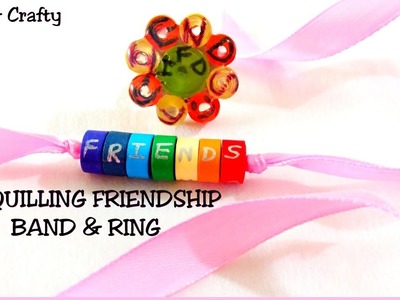 How to make friendship ring & band#Hot glue Rings#Quilling Friendship Band#gift for friendship day
