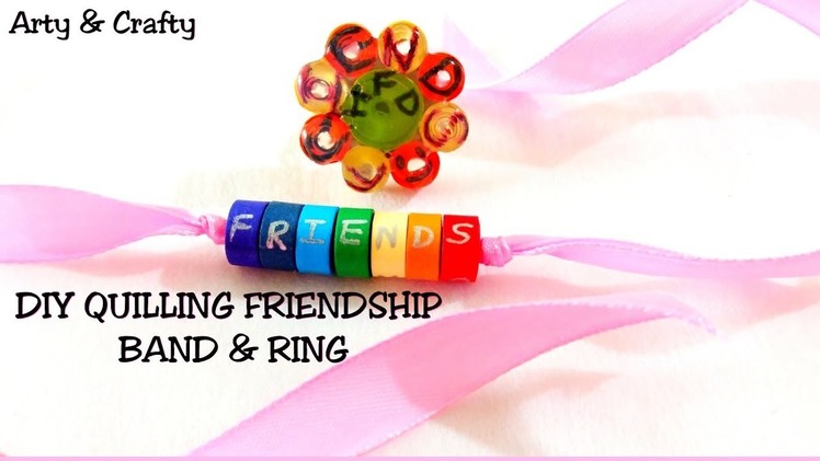 How to make friendship ring & band#Hot glue Rings#Quilling Friendship Band#gift for friendship day