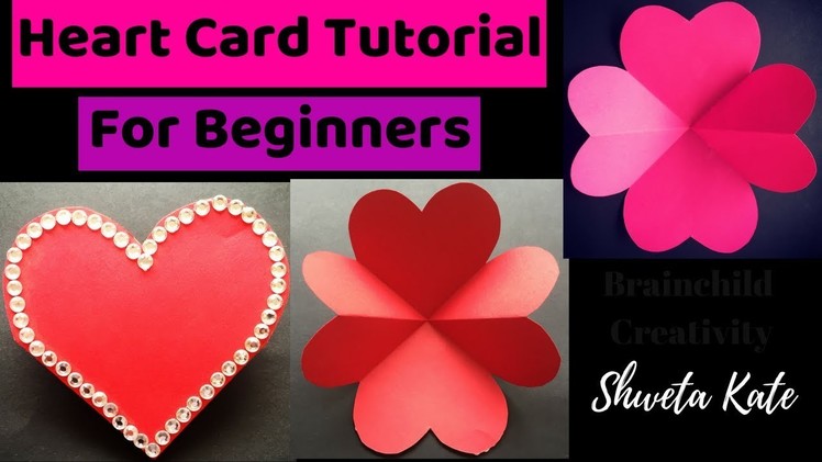 How To Make Heart Greeting Card | Card Tutorial For Beginners