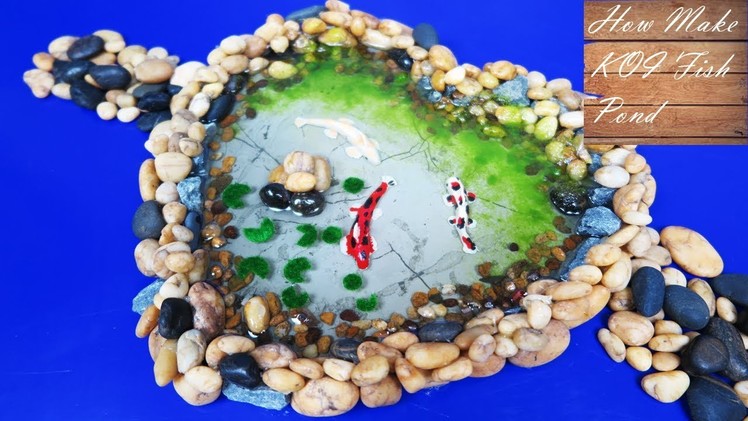 How to Make Miniature Koi Fish Pond - kids project
