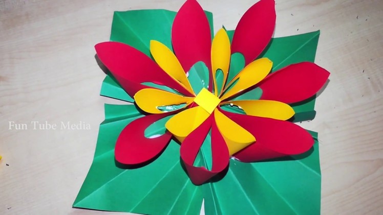 How To Make Paper Flowers. Easy DIY Ideas. Color Paper Folding Flowers Craft Works. Fun Tube Media