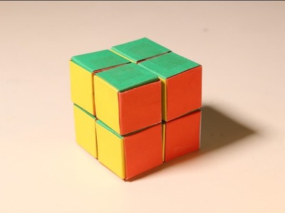 How To Make Paper Rubik's Cube 2x2 At Home