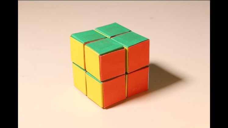How To Make Paper Rubik's Cube 2x2 At Home