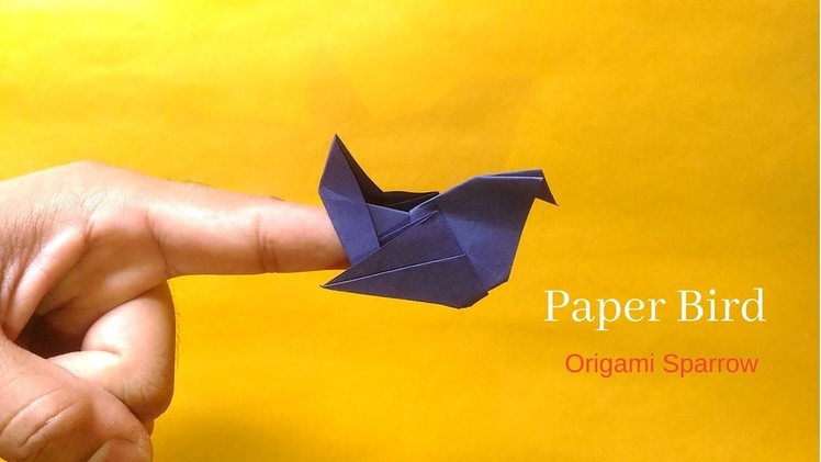 How To Make Paper Sparrow | Origami Bird | InnoVatioNizer