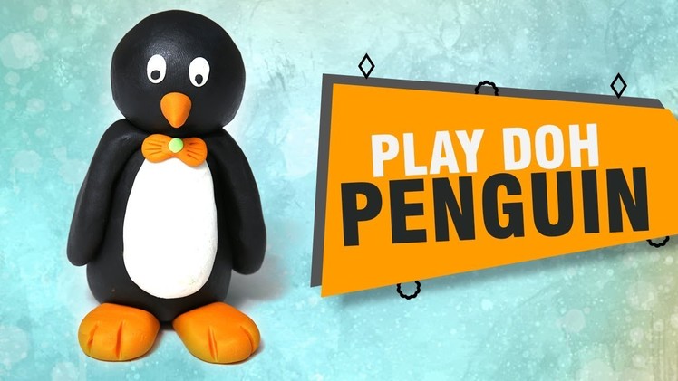 How To Make Penguin With Play Doh | DIY Animal Crafts | Making Of Play Doh Penguin  | Easy DIY