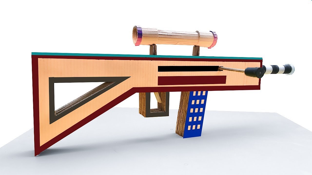 Cardboard Sniper Rifle Diagram