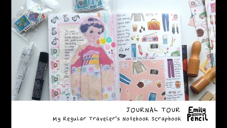JOURNAL TOUR - Traveler's Notebook Scrapbook - Part 1