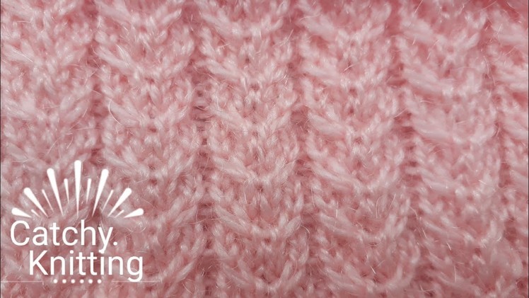 Slip stitch cable knitting pattern in an easy way # 32 with description in English.