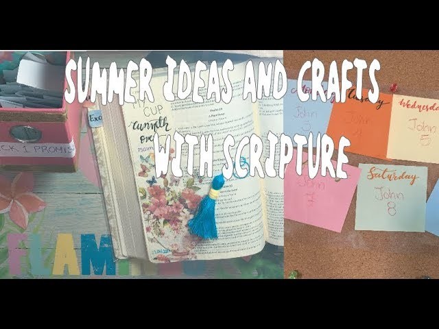 Summer Ideas and Crafts with Scripture + How to Make a Tassel
