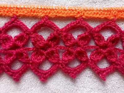 Very easy beautiful crochet lace pattern for kurtis