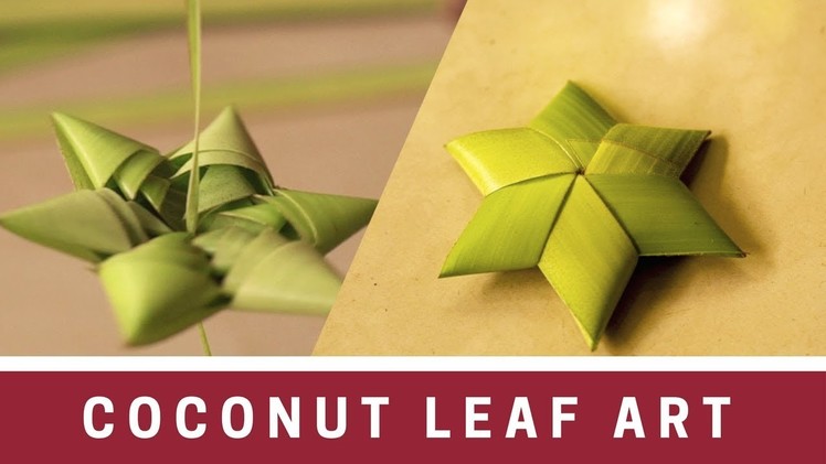 Wonderful Coconut Leaf Art | How To Make A Star Using Coconut Leaf