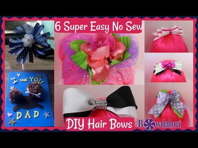 6 Super Easy No Sew DIY Hair Bows Anyone Can Make