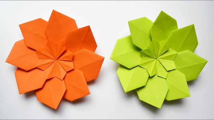 Amazing Paper FLOWER Modular Origami Tutorial DIY