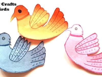 Bird craft with paper | bird craft | bird craft ideas | preschool | kids | kindergarten kids