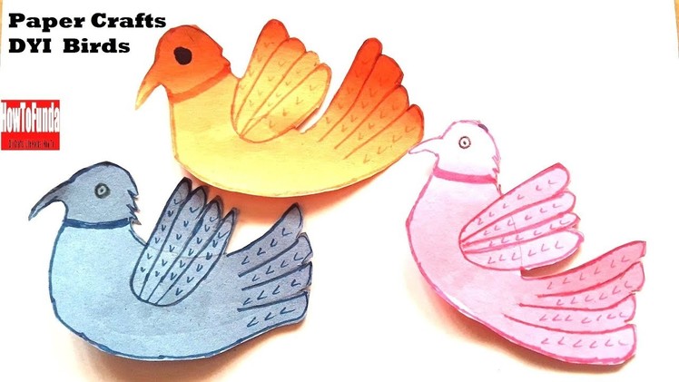 Bird craft with paper | bird craft | bird craft ideas | preschool | kids | kindergarten kids