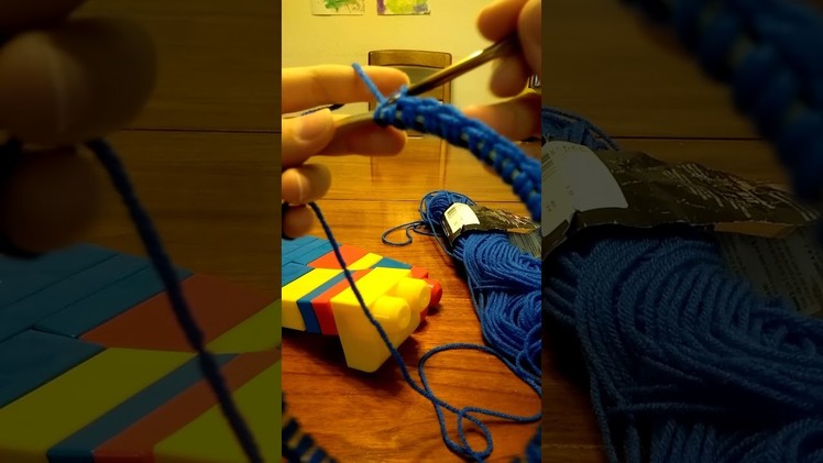 Crochet around Embroidery Hoop