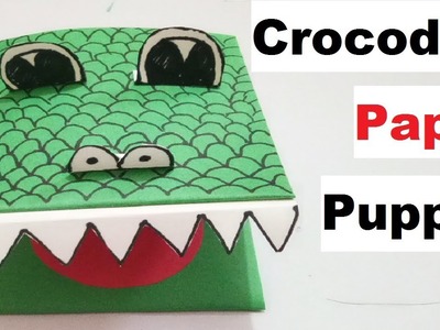 Crocodile ???? Puppet with Paper - Paper Puppet Making for Kids | TukkuTV