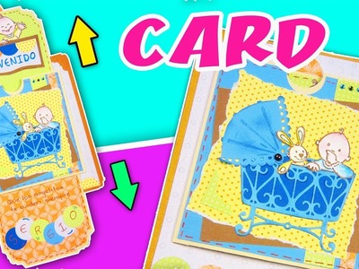 CUTE DOUBLE SLIDE CARD - HOW TO MAKE A AWESOME CARD | aPasos Crafts DIY