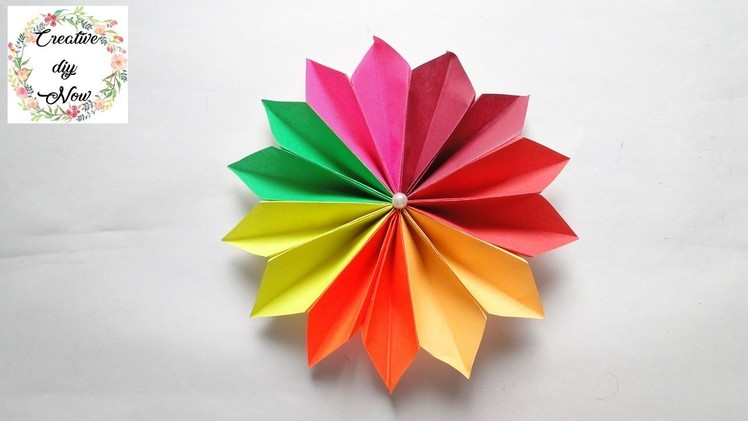 DIY Accordion Paper Flower | Accordion Paper Folding