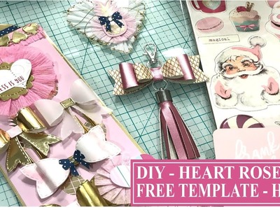 DIY - Crepe Paper Heart Rosette l Happy Mail Packaging l Frank Garcia Santa Baby Haul