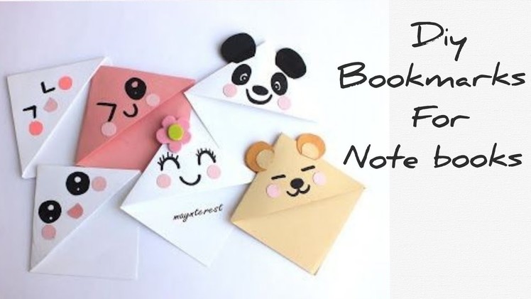 Diy helpful and creative handmade bookmarks very easy to make.beautiful paper crafts