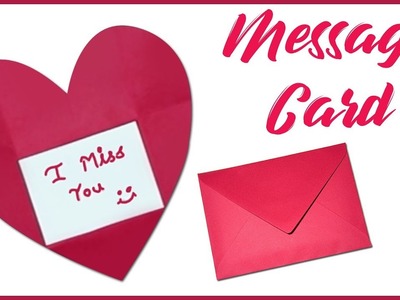 DIY Message Card| How to make Message card| for Happy Friendship day| DIY Quick Crafts