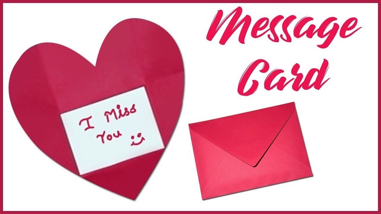 DIY Message Card| How to make Message card| for Happy Friendship day| DIY Quick Crafts