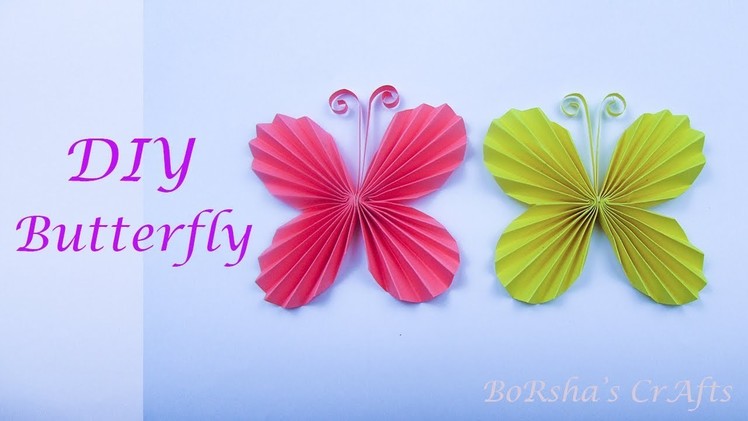 DIY Paper Butterfly | Nice & Easy Paper Butterfly Origami | BoRsha's CrAfts
