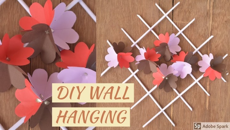 DIY  |  PAPER FLOWER WALL HANGING --papercraft