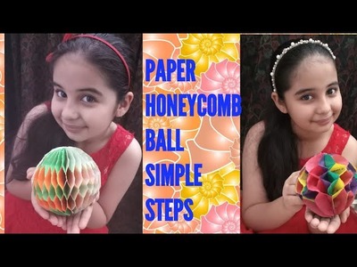 DIY paper honeycomb ball