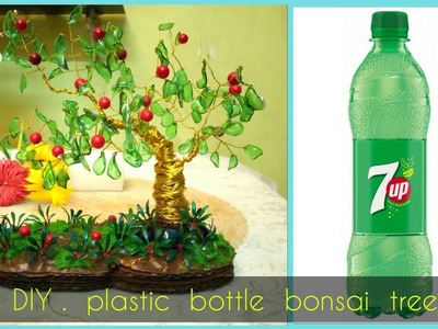 DIY : plastic bottle tree , how to make bonsai tree , Best out of waste plastic bottle tree .