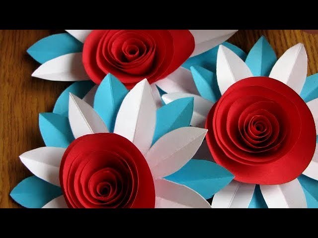 DIY  Roses from paper handwork 2 min. 77