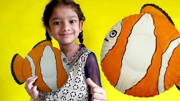 FISH MAKING USE PAPER PLATES | HOW TO MAKE FISH WITH PAPER PLATES FOR KIDS |  FISH CRAFT FOR KIDS |