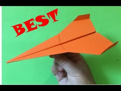 Flying Paper Airplane. Very Easy. Origami